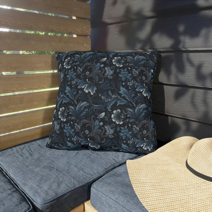 Blue Floral Outdoor Pillows