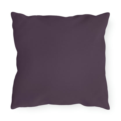 Purple-Black Floral Outdoor Pillows