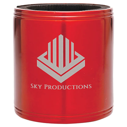 Personalized Laser Engraved Red Stainless Steel Insulated Beverage Holder