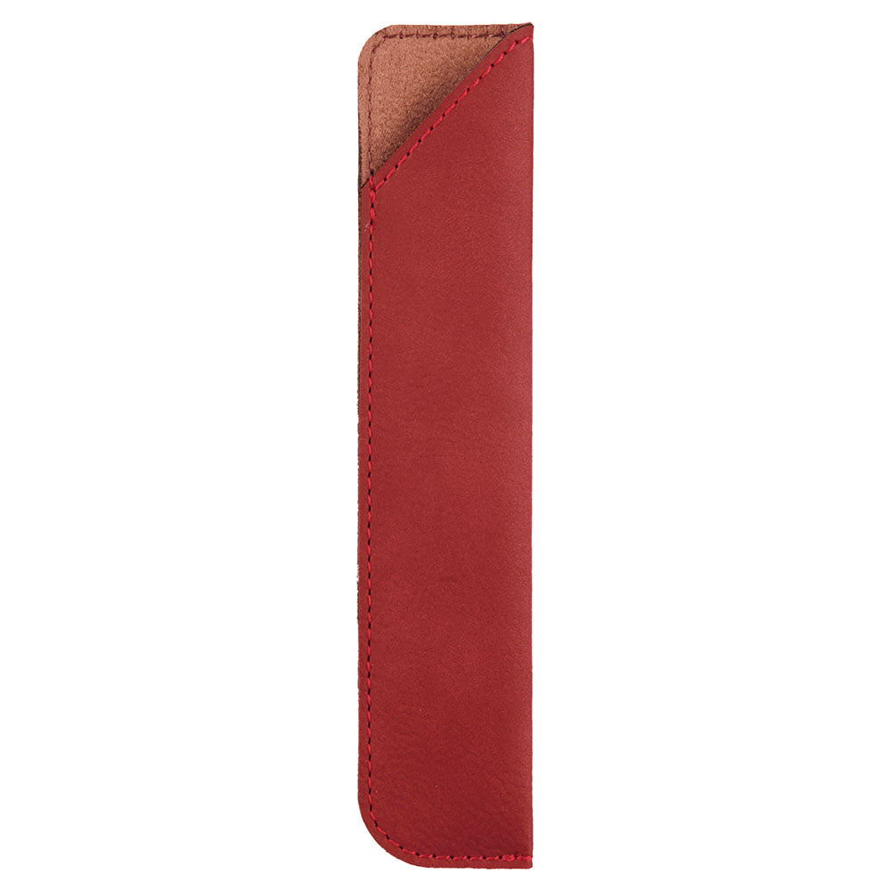 Personalized Laser Engraved 6 1/4" Rose  Leatherette Pen Sleeve