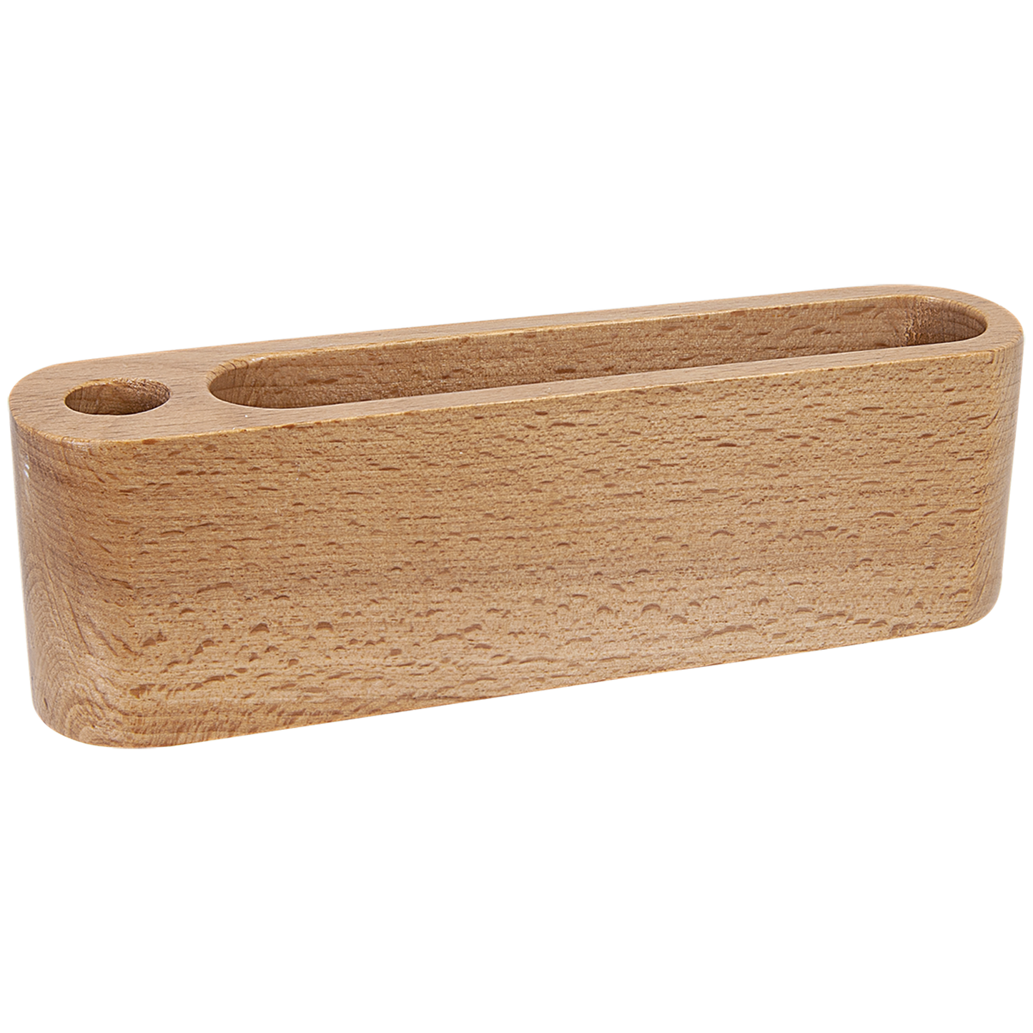 5 1/4" Personalized Laser Engraved Business Card and Pen Holder