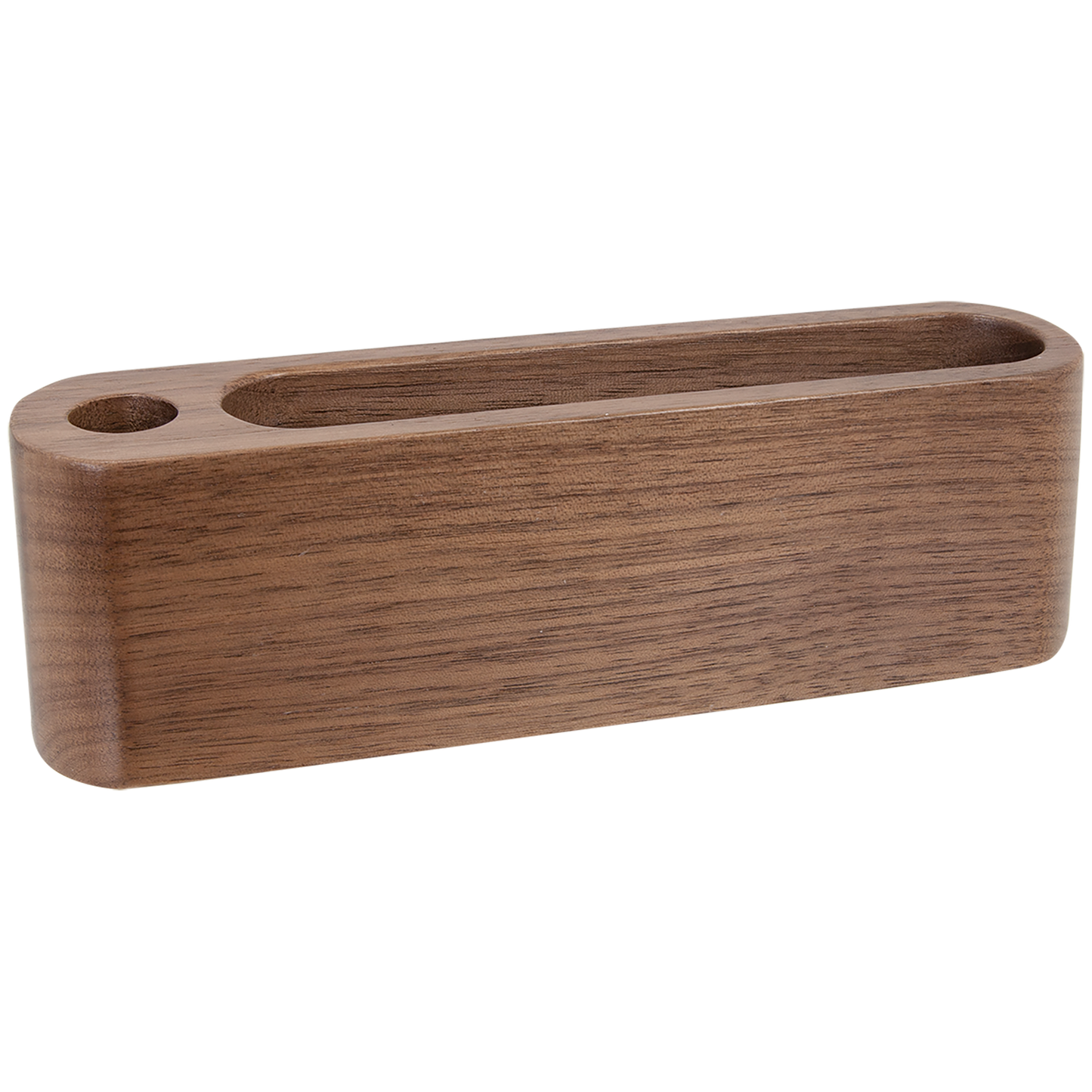 5 1/4" Personalized Laser Engraved Business Card and Pen Holder