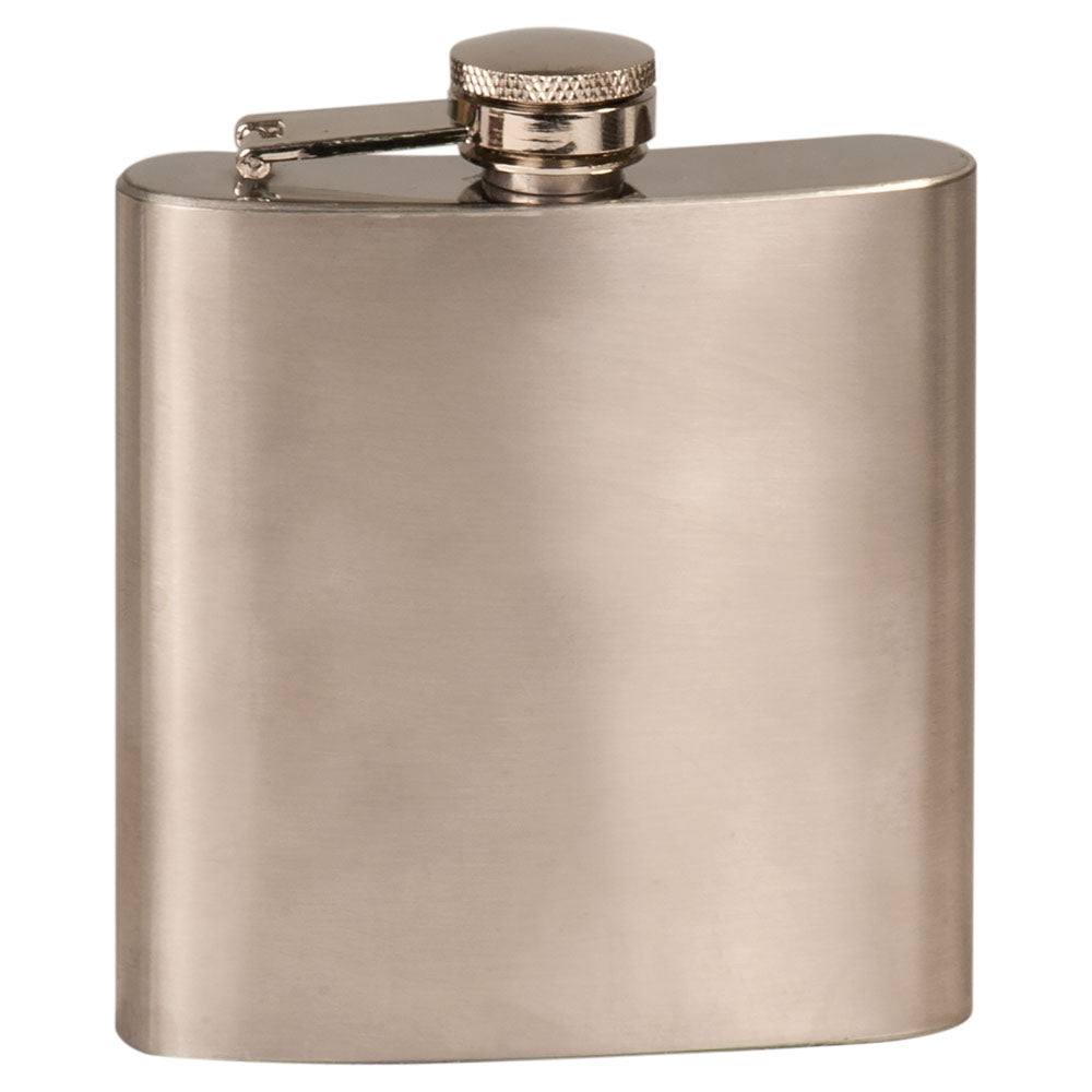 Personalized Laser Engraved 6 oz.  Stainless Steel Flask