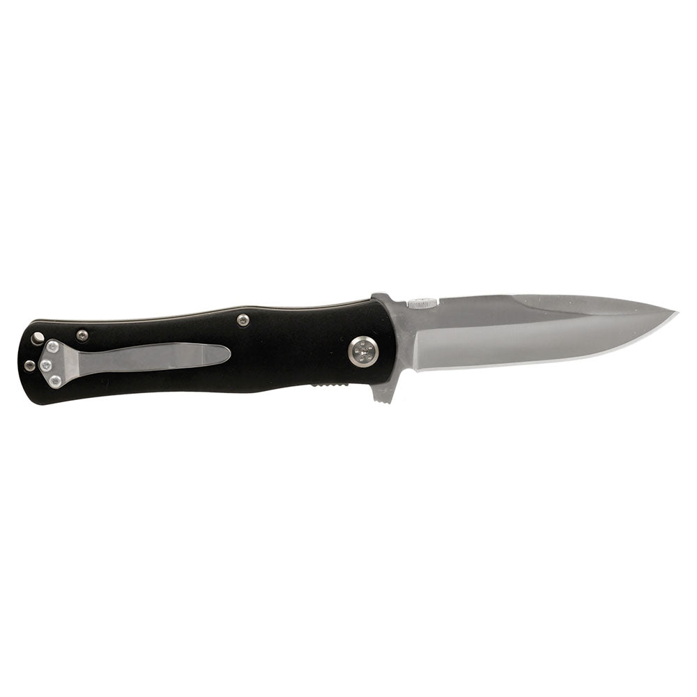 Personalized Laser Engraved 4 1/2" Black Anodized Aluminum Handle Knife