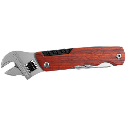 Personalized Laser Engraved 6 1/2" Wrench Multi-Tool with Wood Handle/Bag