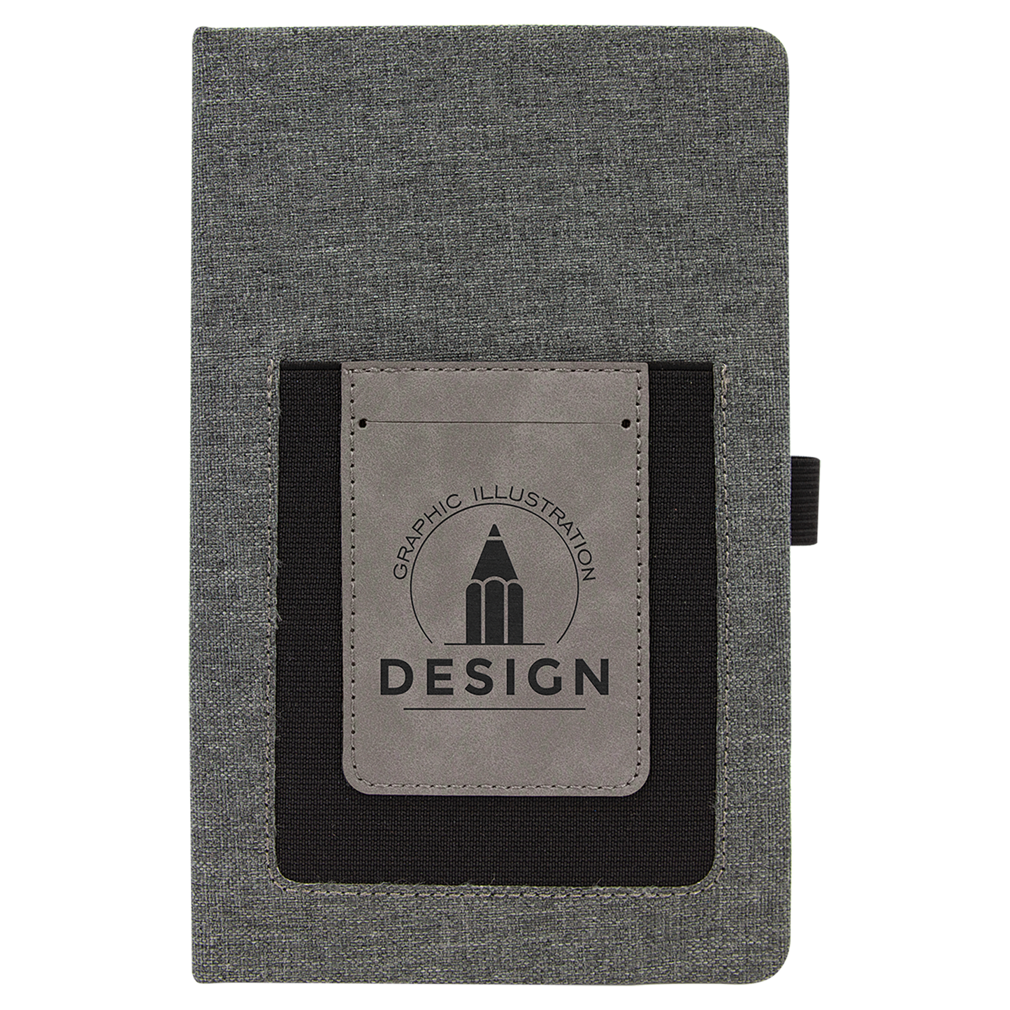 Personalized Laser Engraved Leatherette Journal with Cell/Card Slot