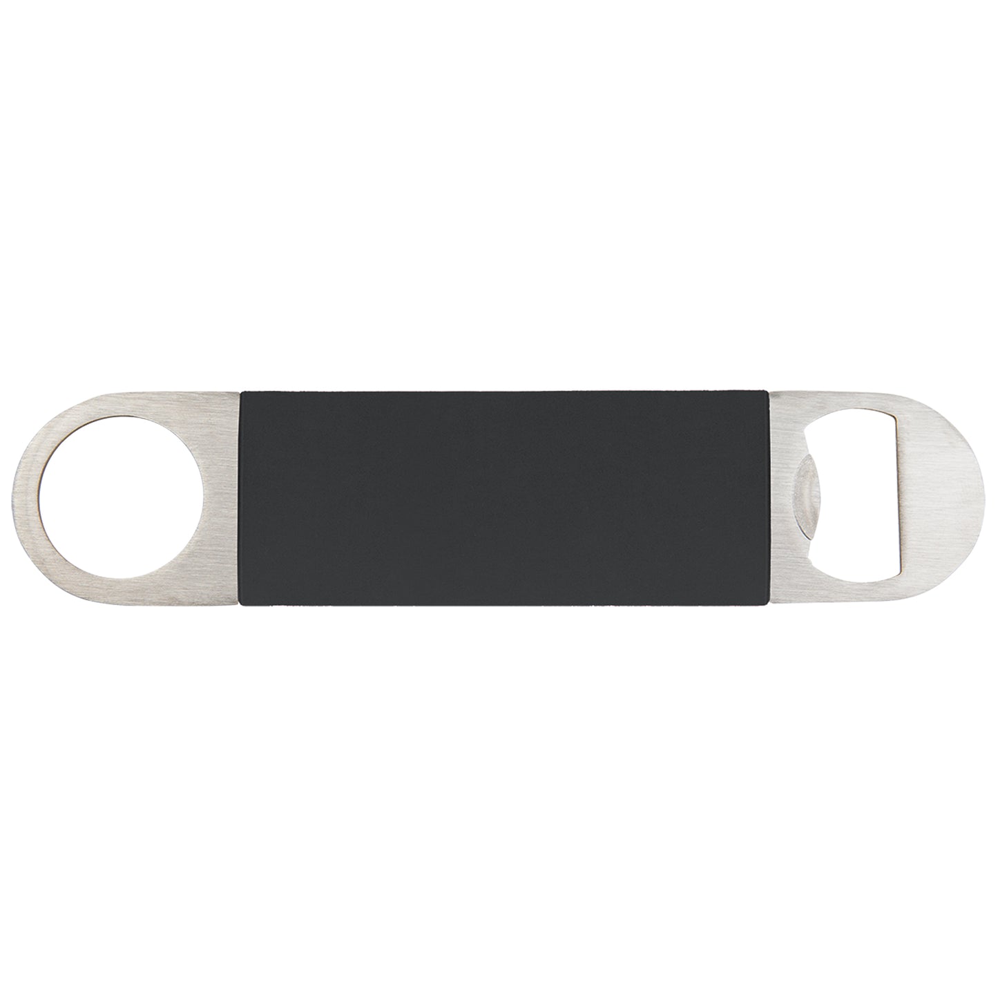 Personalized Laser Engraved  Black/White Bottle Opener with Silicone Sleeve