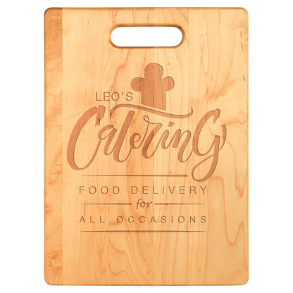 Personalized Laser Engraved 9" x 6" Maple Cutting Board