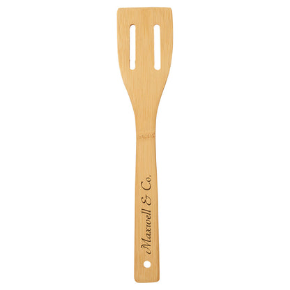 Personalized Laser Engraved 12" Bamboo Spatula