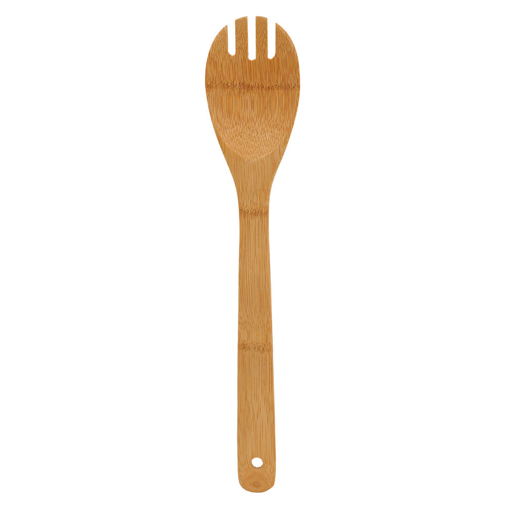 Personalized Laser Engraved 12" Bamboo Salad Spork