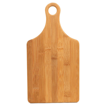 Personalized Laser Engraved 13 1/2" x 7" Bamboo Paddle Shape Cutting Board