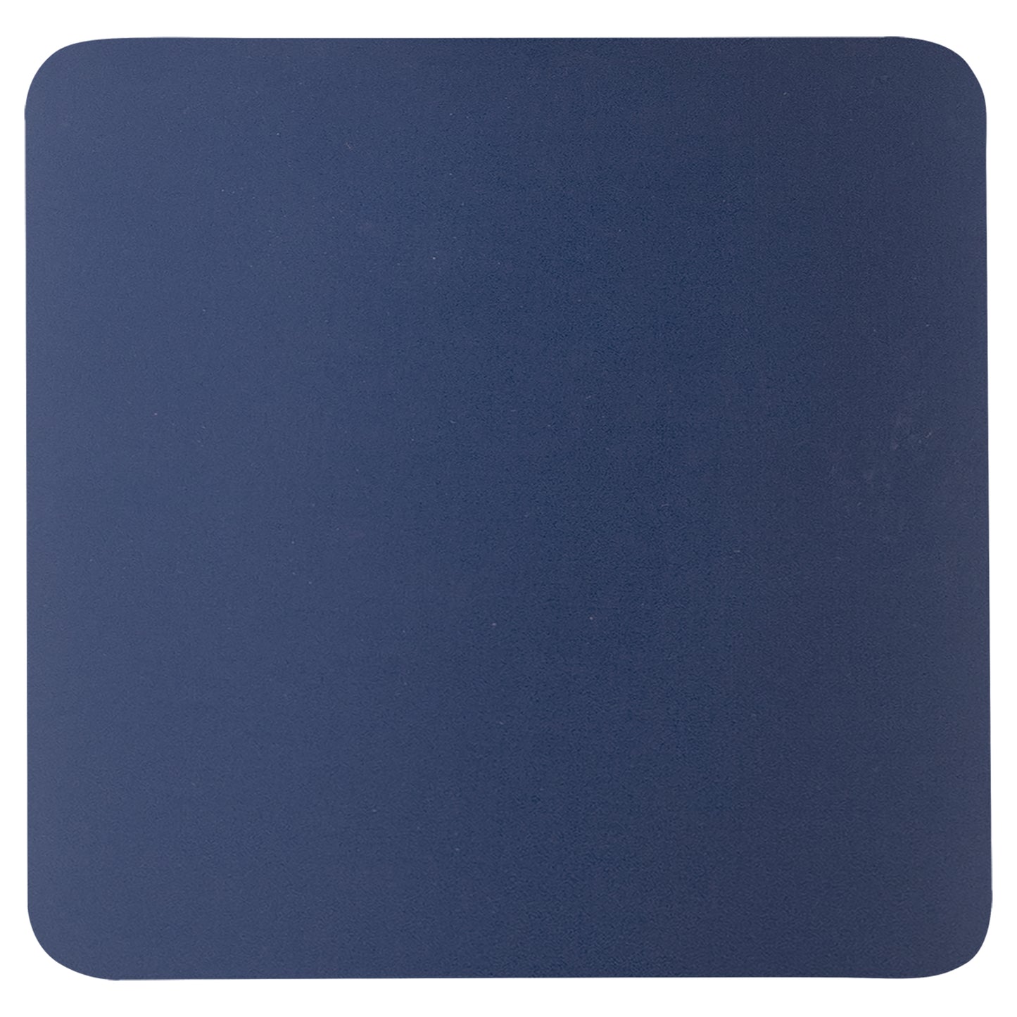 Personalized Laser Engraved  Square Navy Blue/White Silicone Coaster