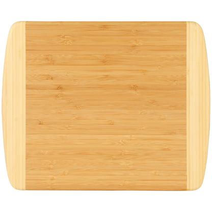 Personalized Laser Engraved 13 1/2" x 11 1/2" Bamboo 2-Tone Cutting Board