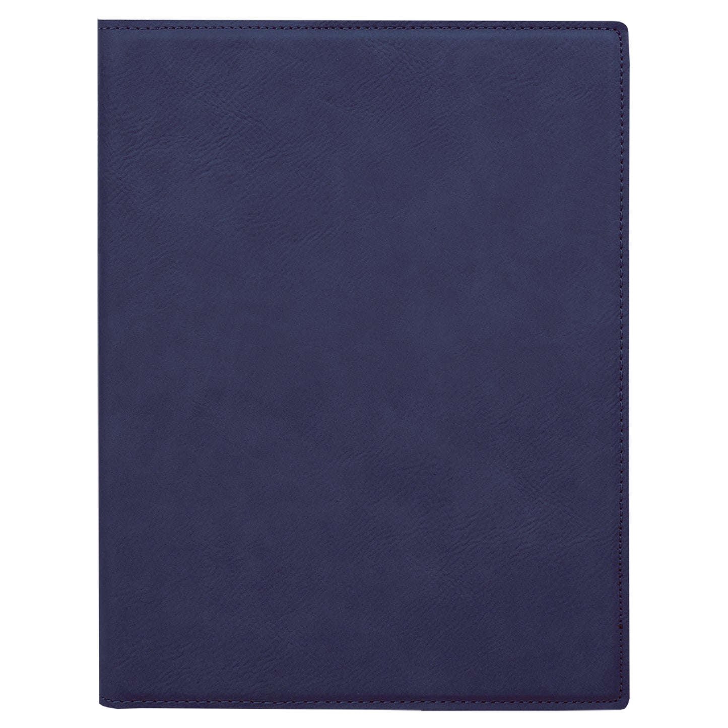 Personalized Laser Engraved 7" x 9" Blue/Black  Leatherette Small Portfolio with Notepad