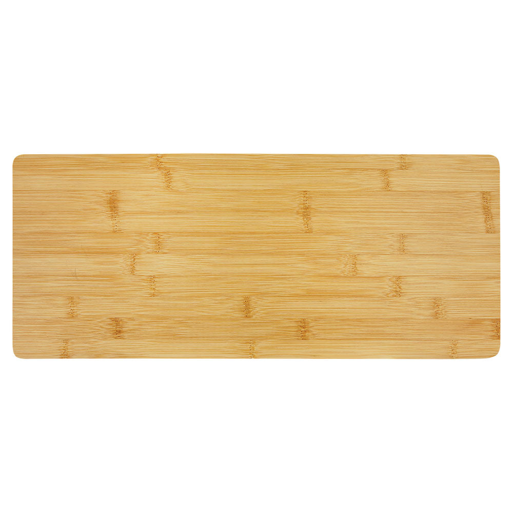 Personalized Laser Engraved 23 3/4" x 12" Bamboo Cutting Board with Drip Ring