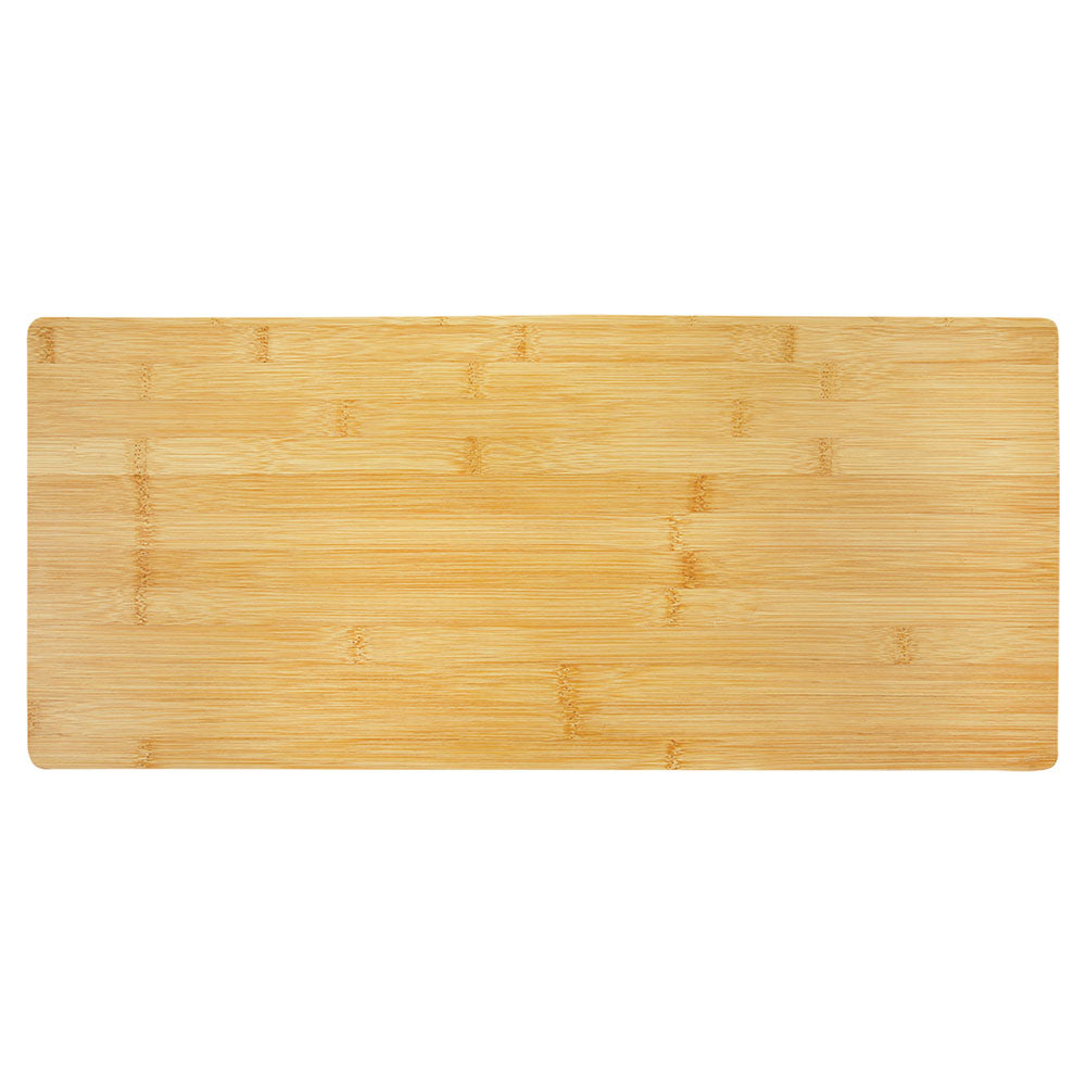 Personalized Laser Engraved 23 3/4" x 12" Bamboo Cutting Board with Drip Ring