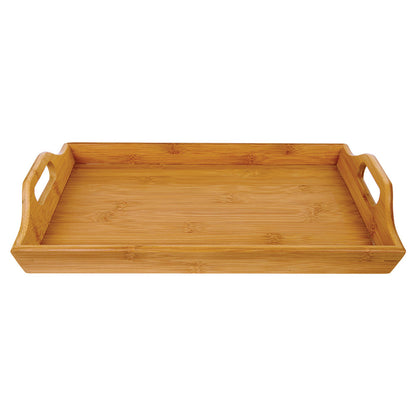 Personalized Laser Engraved 16 1/2" x 9 3/4" Bamboo Serving Tray  (Insert/Plate not included)