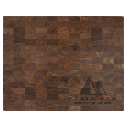 Personalized Laser Engraved 22" x 13" x 1 3/8" Walnut Butcherblock Cutting Board