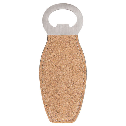 Personalized Laser Engraved Cork Bottle Opener with Magnet