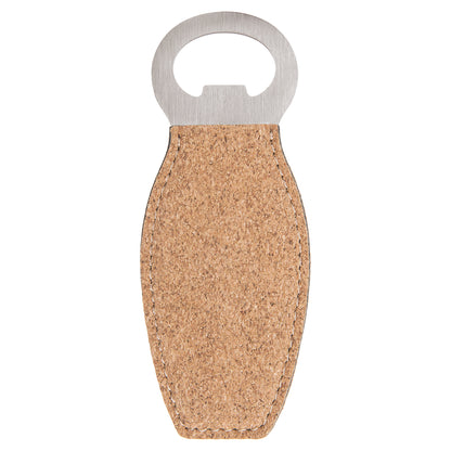 Personalized Laser Engraved Cork Bottle Opener with Magnet