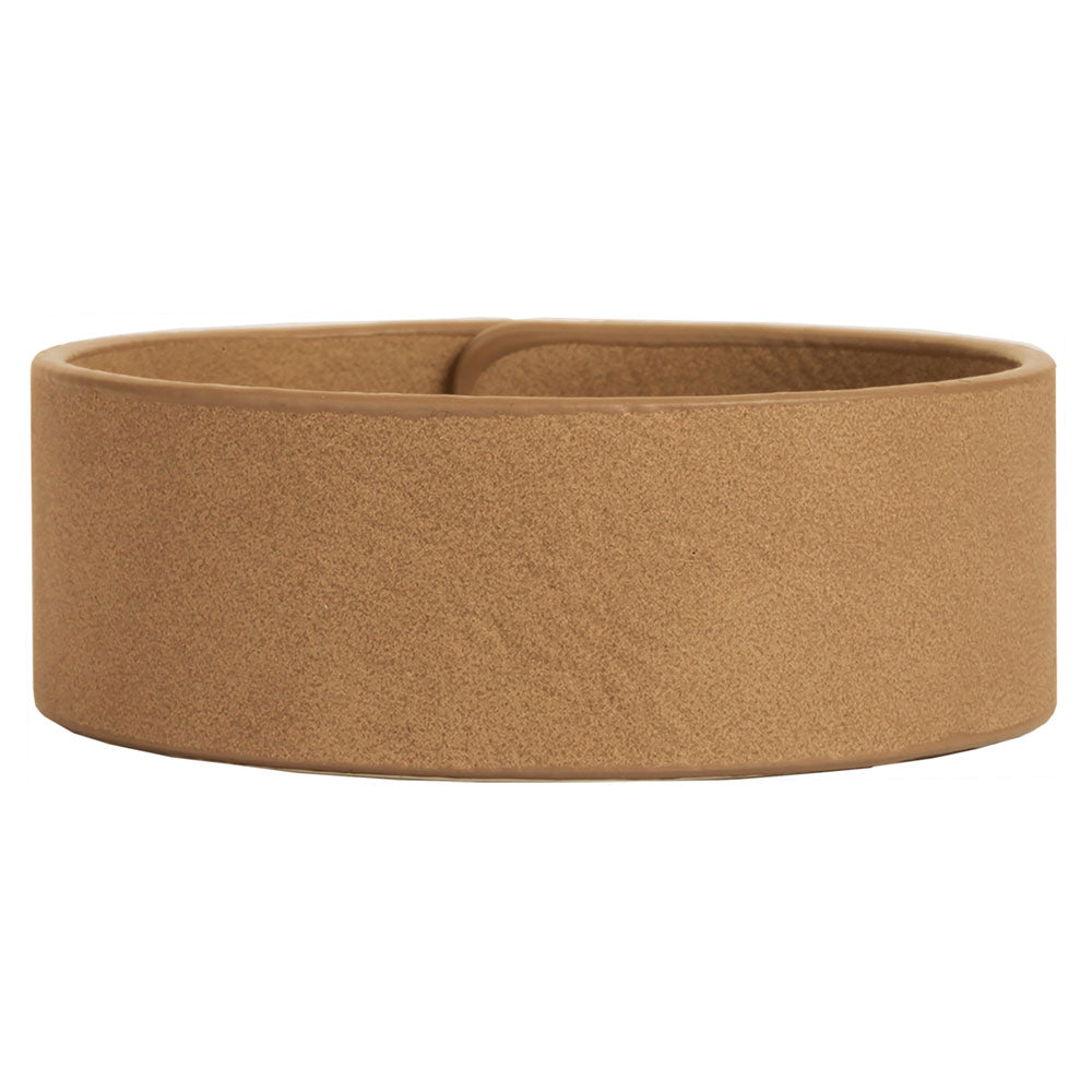 Personalized Laser Engraved 9 1/2" x 1" Light Brown  Leatherette Cuff Bracelet