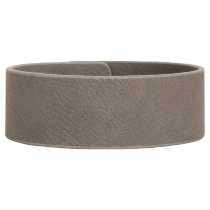 Personalized Laser Engraved 9 1/2" x 1" Gray  Leatherette Cuff Bracelet