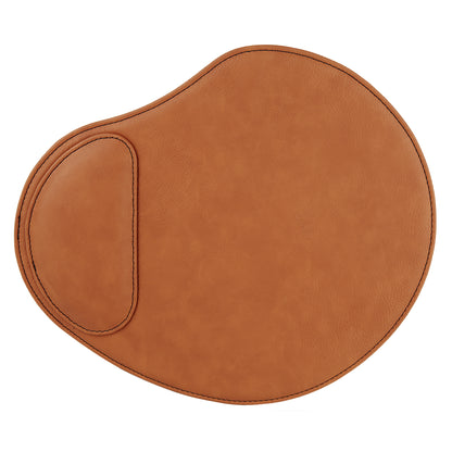 Personalized Laser Engraved 9" x 10 1/4" Rawhide  Leatherette Mouse Pad