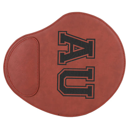 Personalized Laser Engraved 9" x 10 1/4" Rose  Leatherette Mouse Pad