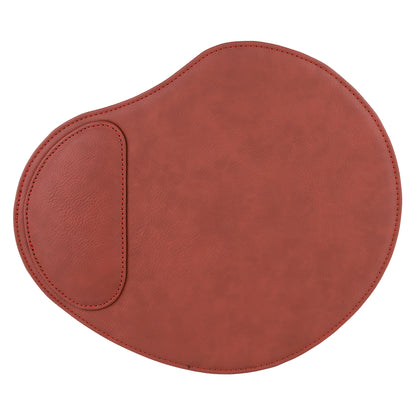 Personalized Laser Engraved 9" x 10 1/4" Rose  Leatherette Mouse Pad