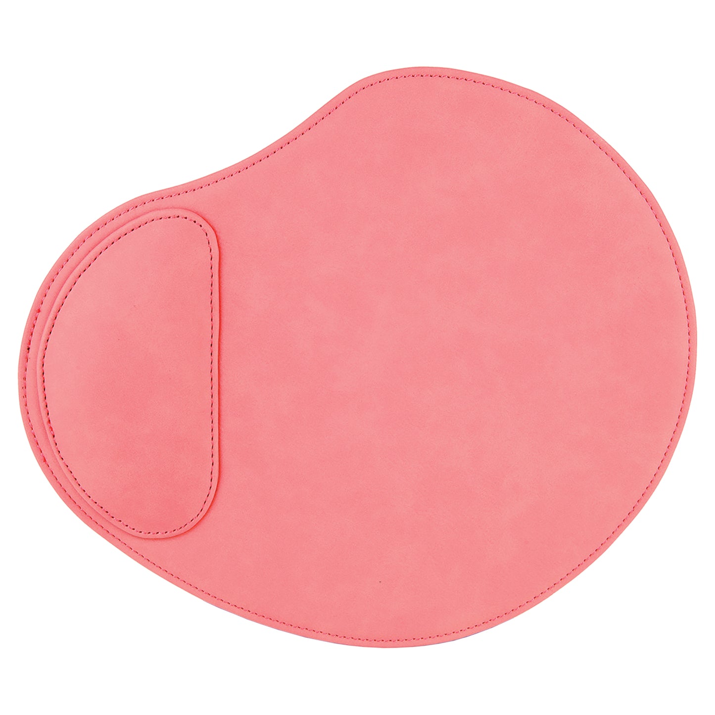 Personalized Laser Engraved 9" x 10 1/4" Pink  Leatherette Mouse Pad