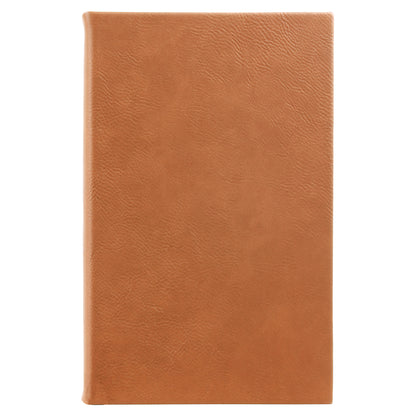 Personalized Laser Engraved 5 1/4" x 8 1/4" Rawhide  Leatherette Journal