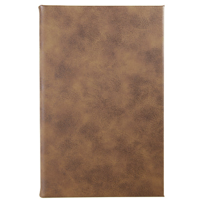 Personalized Laser Engraved 5 1/4" x 8 1/4" Rustic/Gold Leatherette Journal