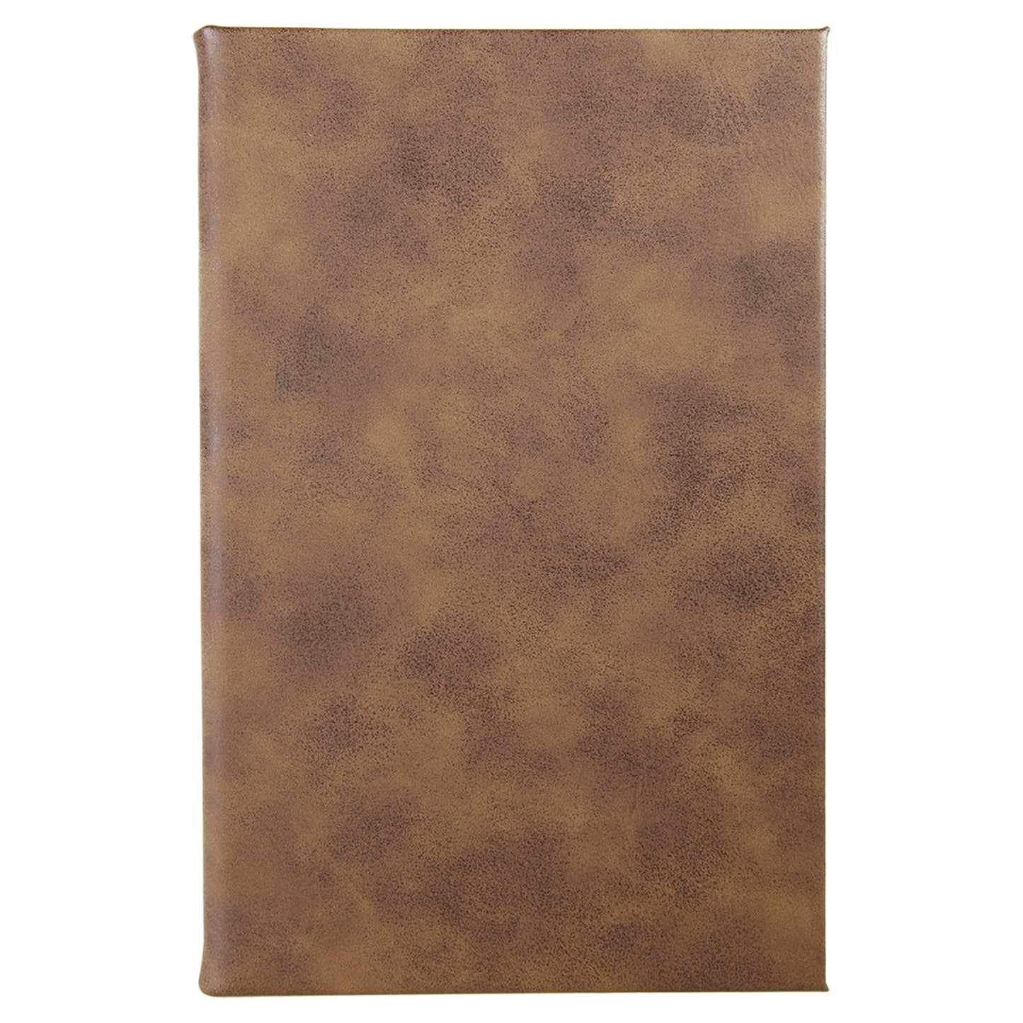 Personalized Laser Engraved 5 1/4" x 8 1/4" Rustic/Gold  Leatherette Journal