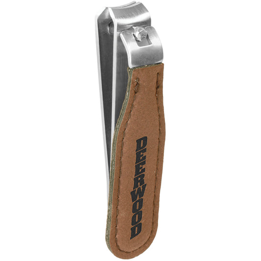 Personalized Laser Engraved Dark Brown  Leatherette Nail Clipper