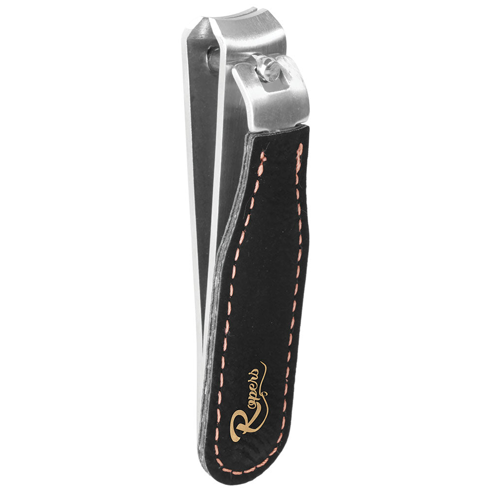 Personalized Laser Engraved Black/Gold  Leatherette Nail Clipper