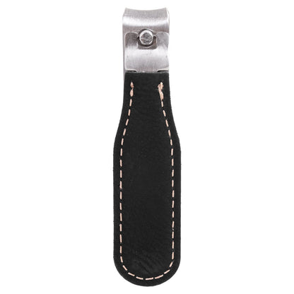 Personalized Laser Engraved Black/Gold  Leatherette Nail Clipper