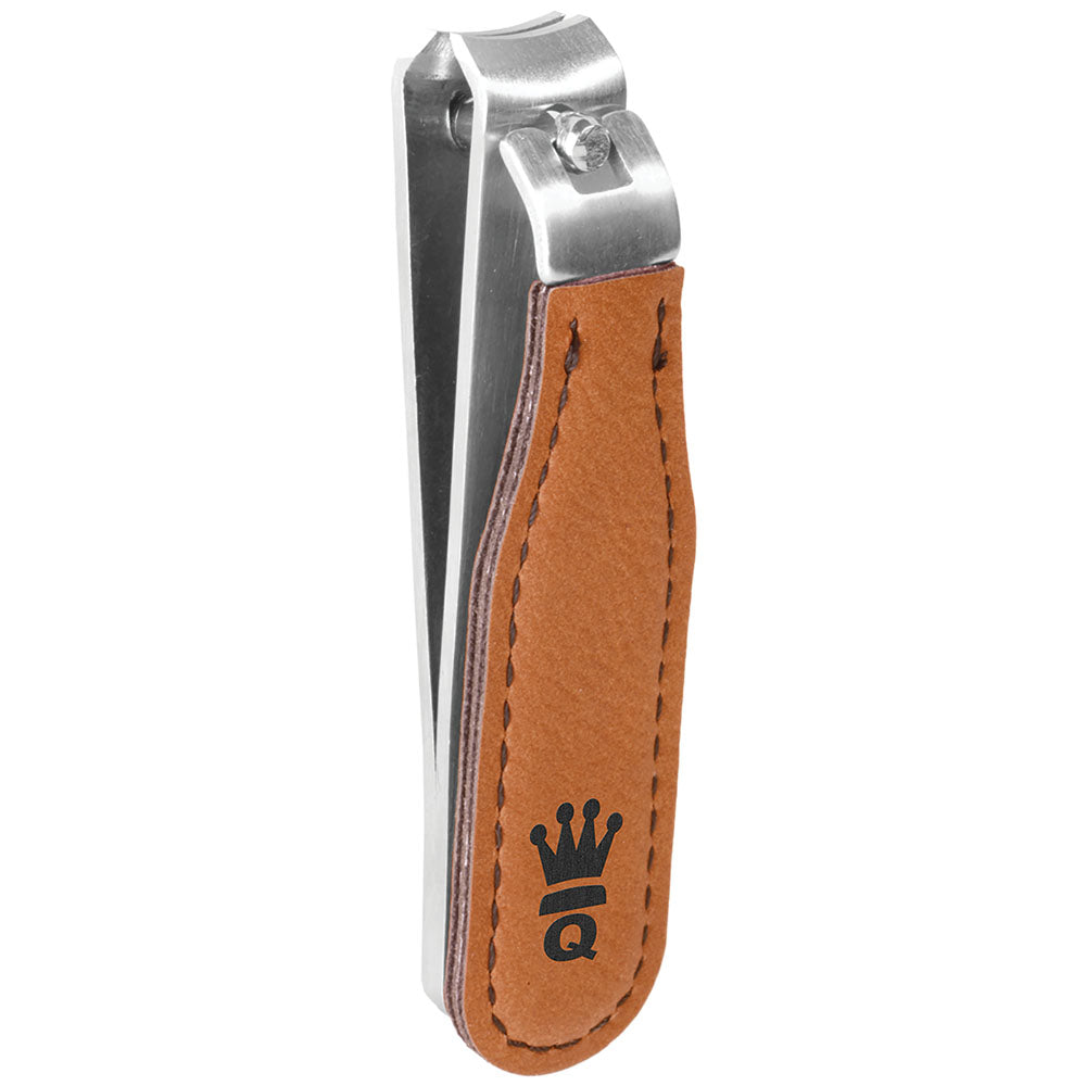 Personalized Laser Engraved Rawhide  Leatherette Nail Clipper