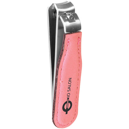 Personalized Laser Engraved Pink  Leatherette Nail Clipper