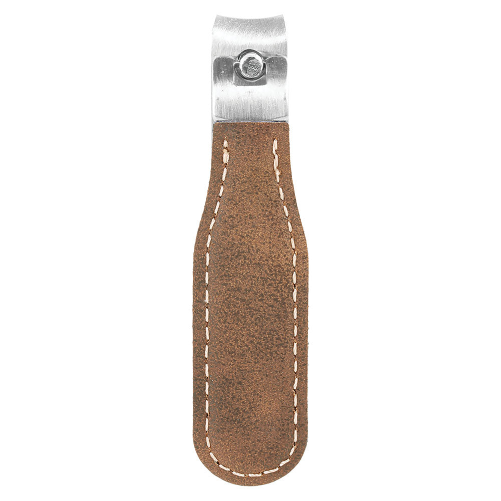 Personalized Laser Engraved Rustic/Gold  Leatherette Nail Clipper