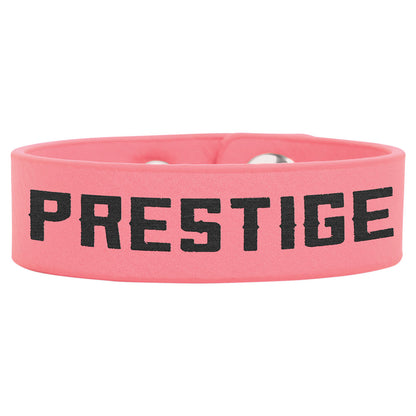 Personalized Laser Engraved 8 1/2" x 3/4" Pink  Leatherette Youth Cuff Bracelet