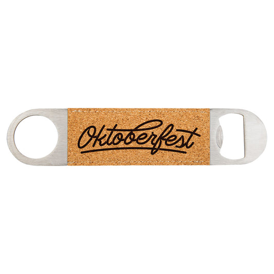 Personalized Laser Engraved 1 1/2" x 7" Cork Bottle Opener