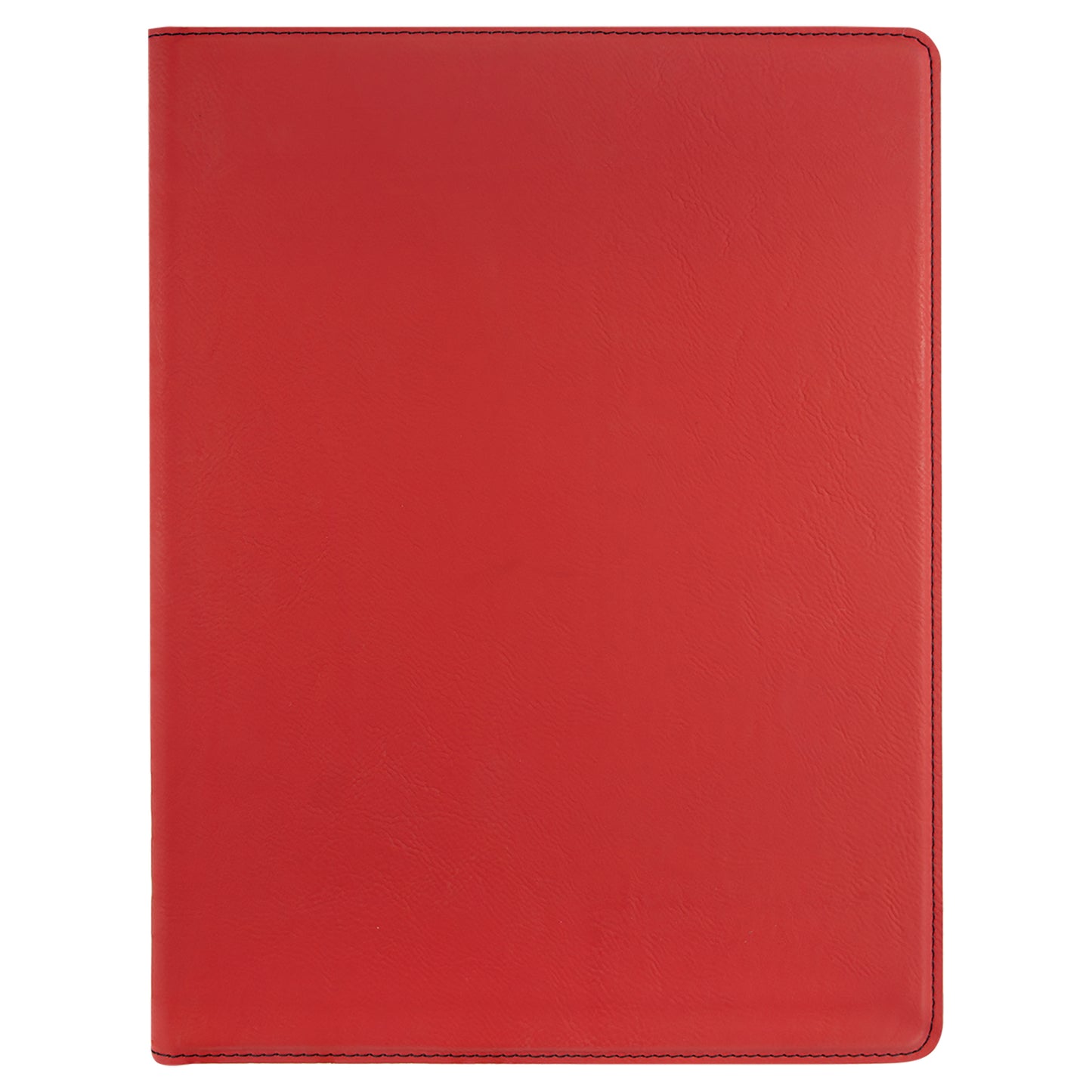 Personalized Laser Engraved 9 1/2" x 12" Red Laserable Leatherette Portfolio with Notepad