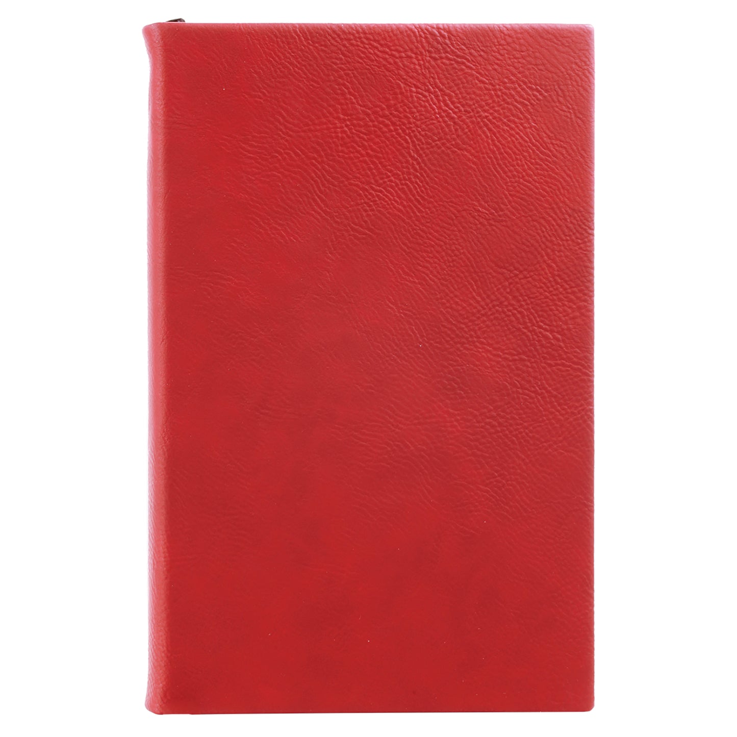 Personalized Laser Engraved 5 1/4" x 8 1/4" Red  Leatherette Journal