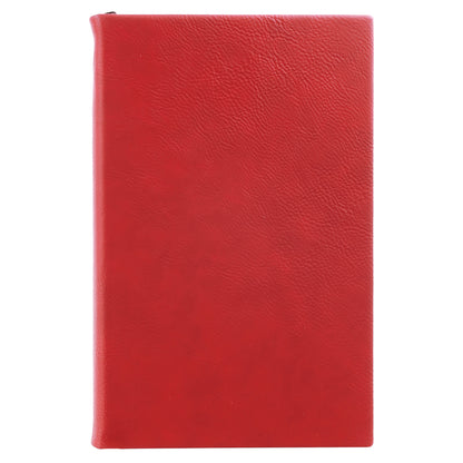 Personalized Laser Engraved 5 1/4" x 8 1/4" Red  Leatherette Journal