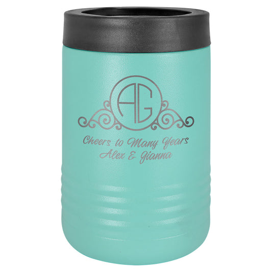 Personalized Laser Engraved Polar Camel Teal Stainless Steel Vacuum Insulated Beverage Holder