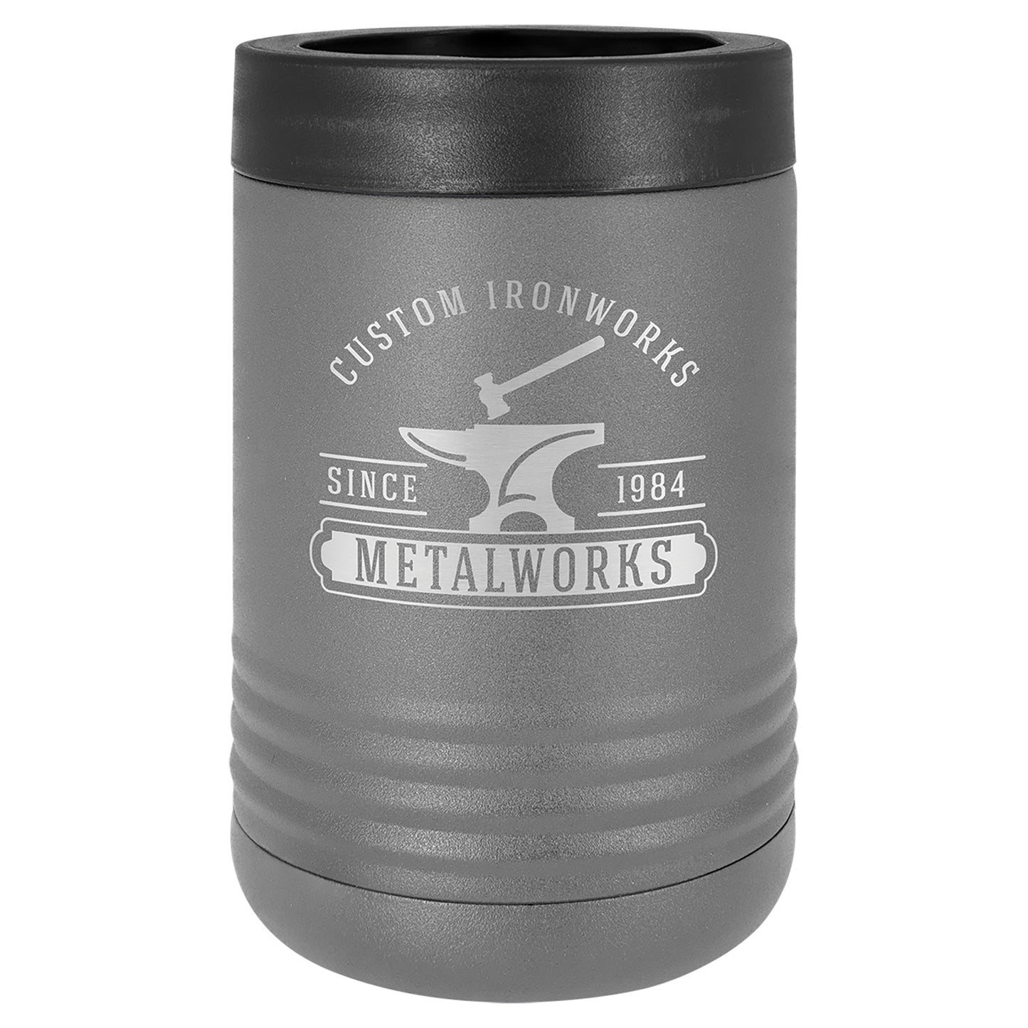 Personalized Laser Engraved  Dark Gray Polar Camel Beverage Holder