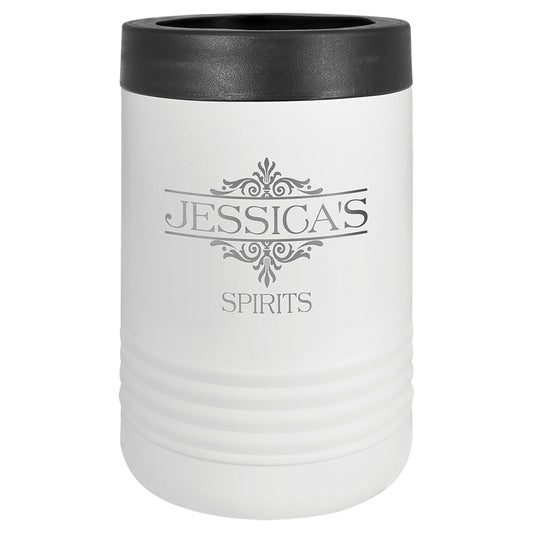 Personalized Laser Engraved Polar Camel White Stainless Steel Vacuum Insulated Beverage Holder