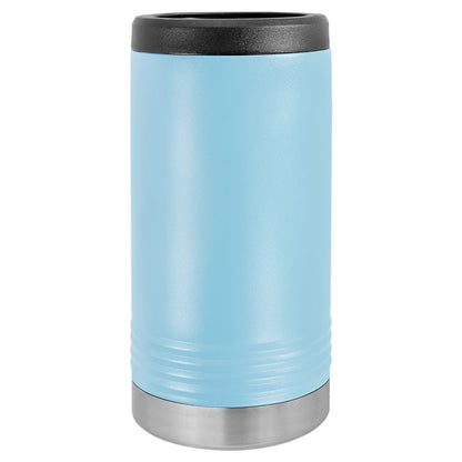 Personalized Laser Engraved Polar Camel Light Blue Slim Beverage Holder