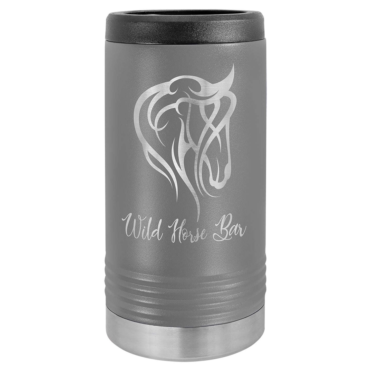 Personalized Laser Engraved  Gray Polar Camel Slim Beverage Holder