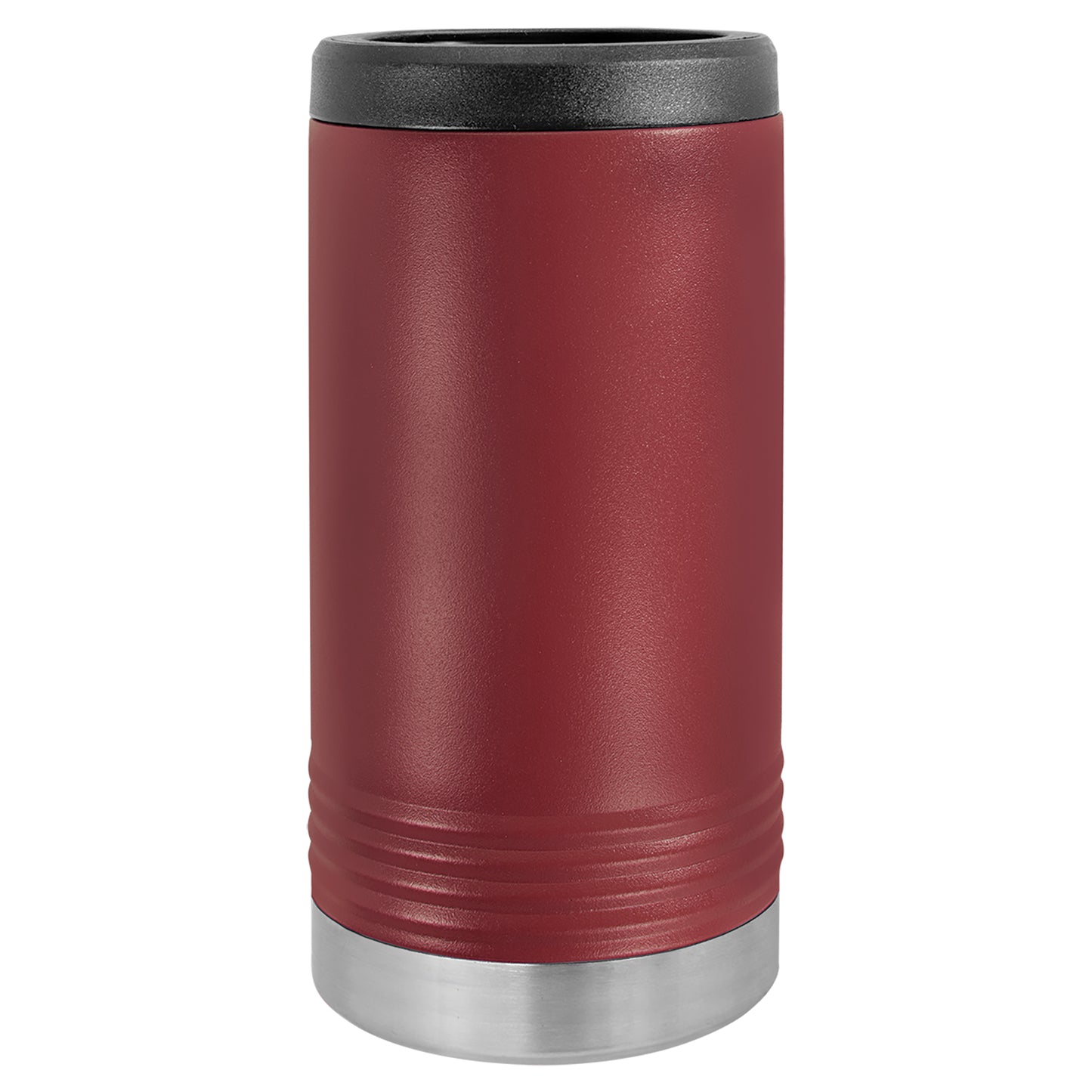 Personalized Laser Engraved  Maroon Polar Camel Slim Beverage Holder